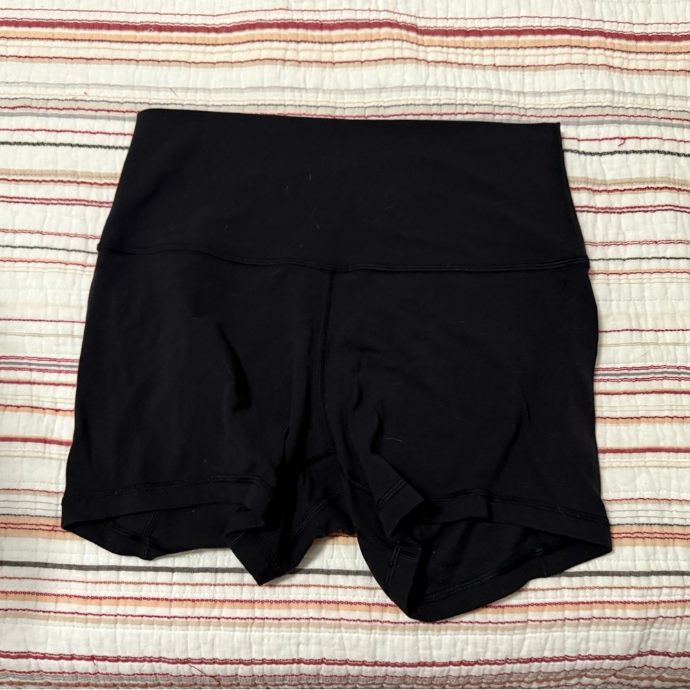 Lululemon Athletica Black Athletic Shorts with Elastic Waistband